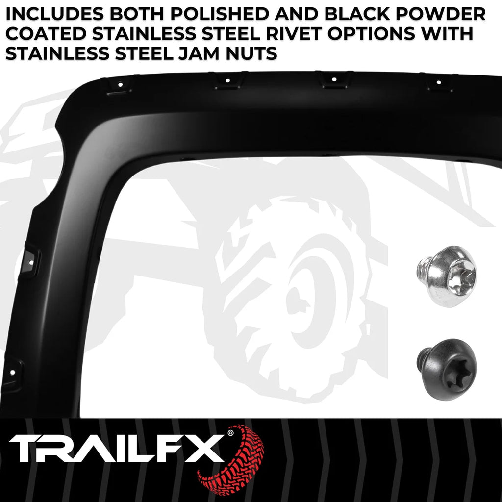 TrailFX With Polished Stainless And Black Steel Rivets/ Stainless Hardware Kit TFC3004S - Back View