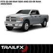 Load image into Gallery viewer, TrailFX With Polished Stainless And Black Steel Rivets/ Stainless Hardware Kit TFD3001S - Back View