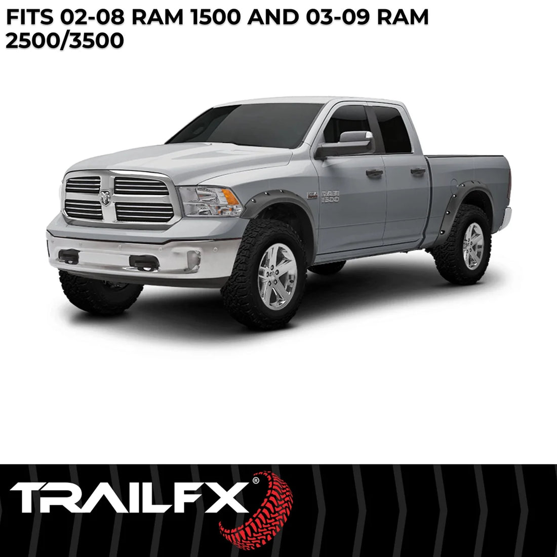 TrailFX With Polished Stainless And Black Steel Rivets/ Stainless Hardware Kit TFD3001S - Back View