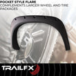 Load image into Gallery viewer, TrailFX With Polished Stainless And Black Steel Rivets/ Stainless Hardware Kit TFD3001S - Installation View