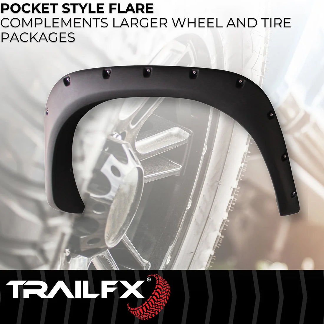 TrailFX With Polished Stainless And Black Steel Rivets/ Stainless Hardware Kit TFD3001S - Installation View