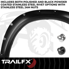 Load image into Gallery viewer, TrailFX With Polished Stainless And Black Steel Rivets/ Stainless Hardware Kit TFD3002S - Back View