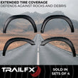 Load image into Gallery viewer, TrailFX With Polished Stainless And Black Steel Rivets/ Stainless Hardware Kit TFD3002T - Side View