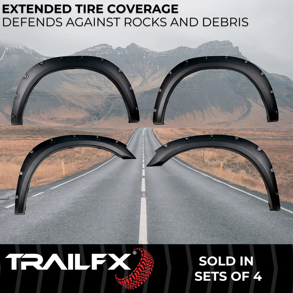 TrailFX With Polished Stainless And Black Steel Rivets/ Stainless Hardware Kit TFD3004T - Side View