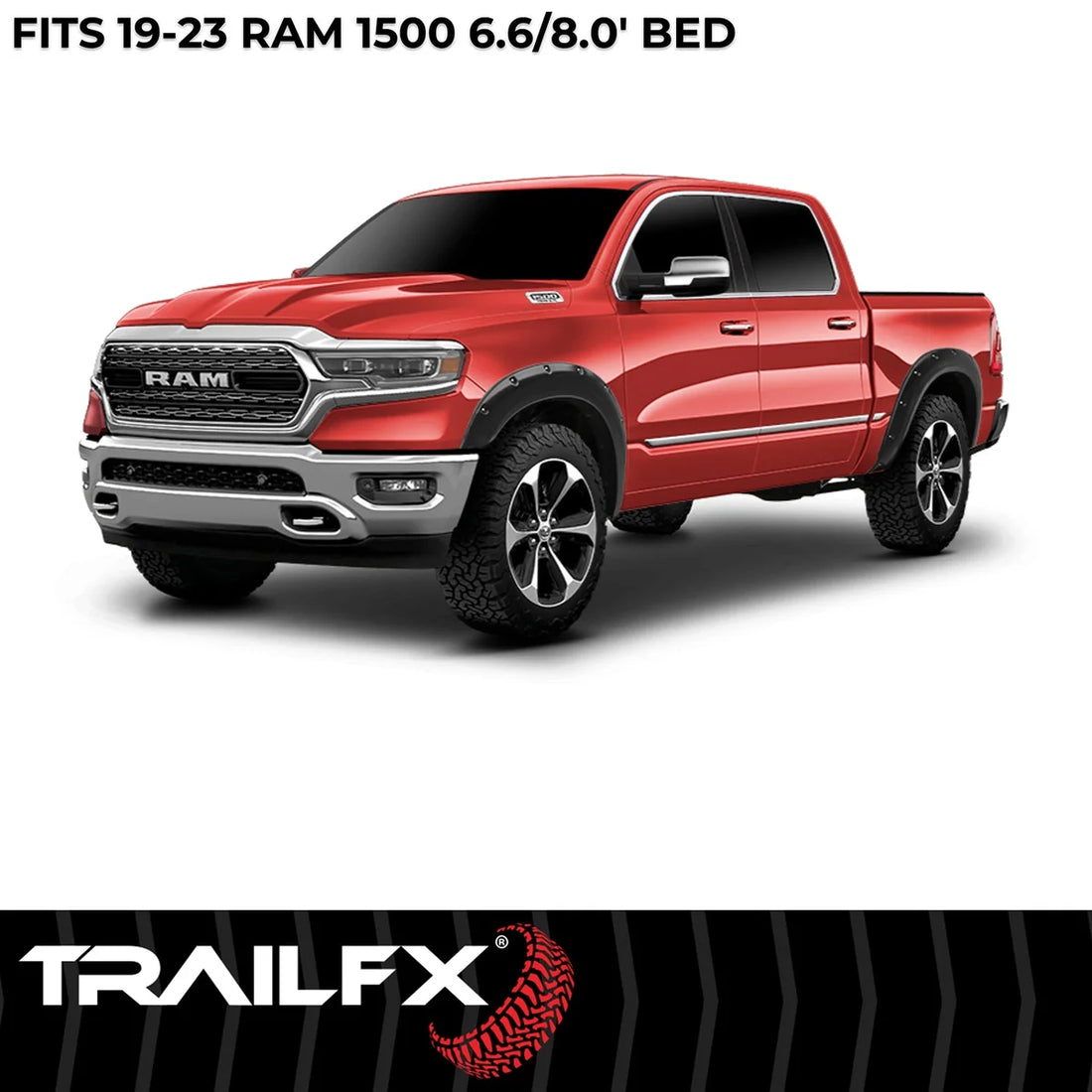 TrailFX With Polished Stainless And Black Steel Rivets/ Stainless Hardware Kit TFD3005S - Installation View