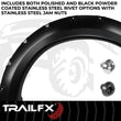 Load image into Gallery viewer, TrailFX With Polished Stainless And Black Steel Rivets/ Stainless Hardware Kit TFF3001S - Main Product View