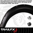 Load image into Gallery viewer, TrailFX With Polished Stainless And Black Steel Rivets/ Stainless Hardware Kit TFF3002S - Back View
