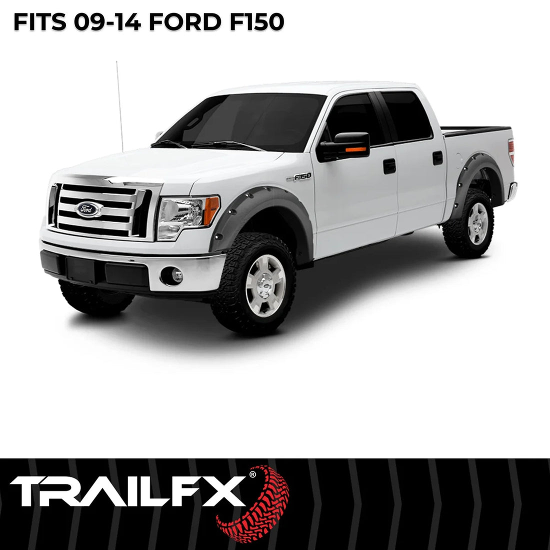 TrailFX With Polished Stainless And Black Steel Rivets/ Stainless Hardware Kit TFF3002S - Installation View