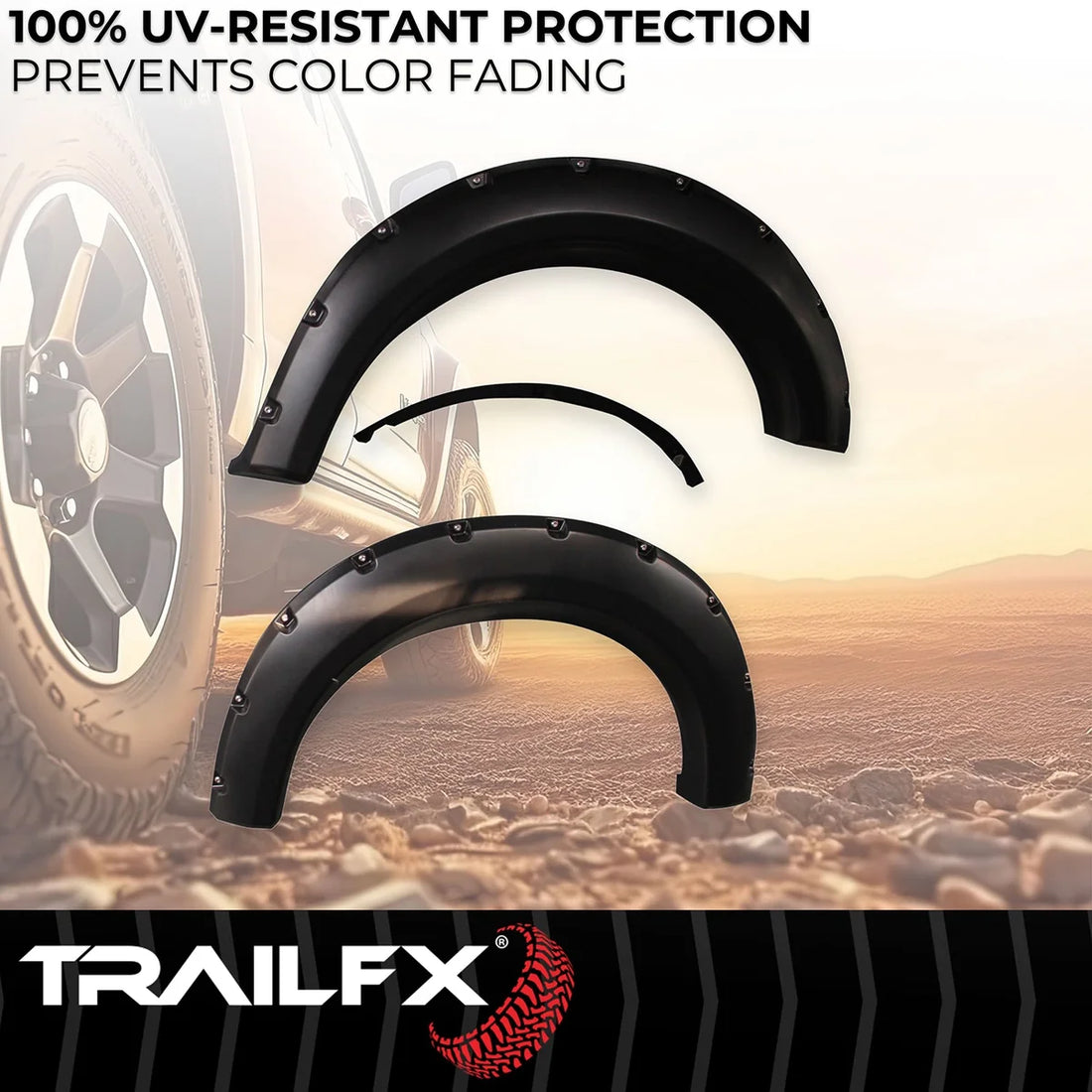 TrailFX With Polished Stainless And Black Steel Rivets/ Stainless Hardware Kit TFF3002S - Additional View 6