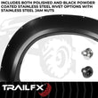Load image into Gallery viewer, TrailFX With Polished Stainless And Black Steel Rivets/ Stainless Hardware Kit TFF3005S - Main Product View