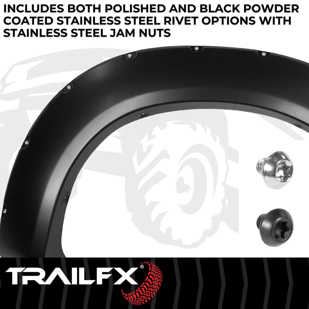 TrailFX With Polished Stainless And Black Steel Rivets/ Stainless Hardware Kit TFF3005S - Main Product View