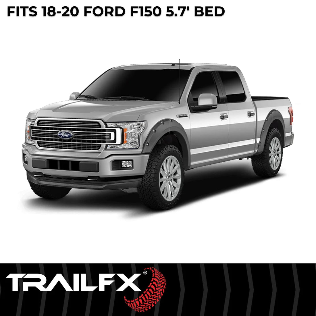 TrailFX With Polished Stainless And Black Steel Rivets/ Stainless Hardware Kit TFF3006S - Installation View
