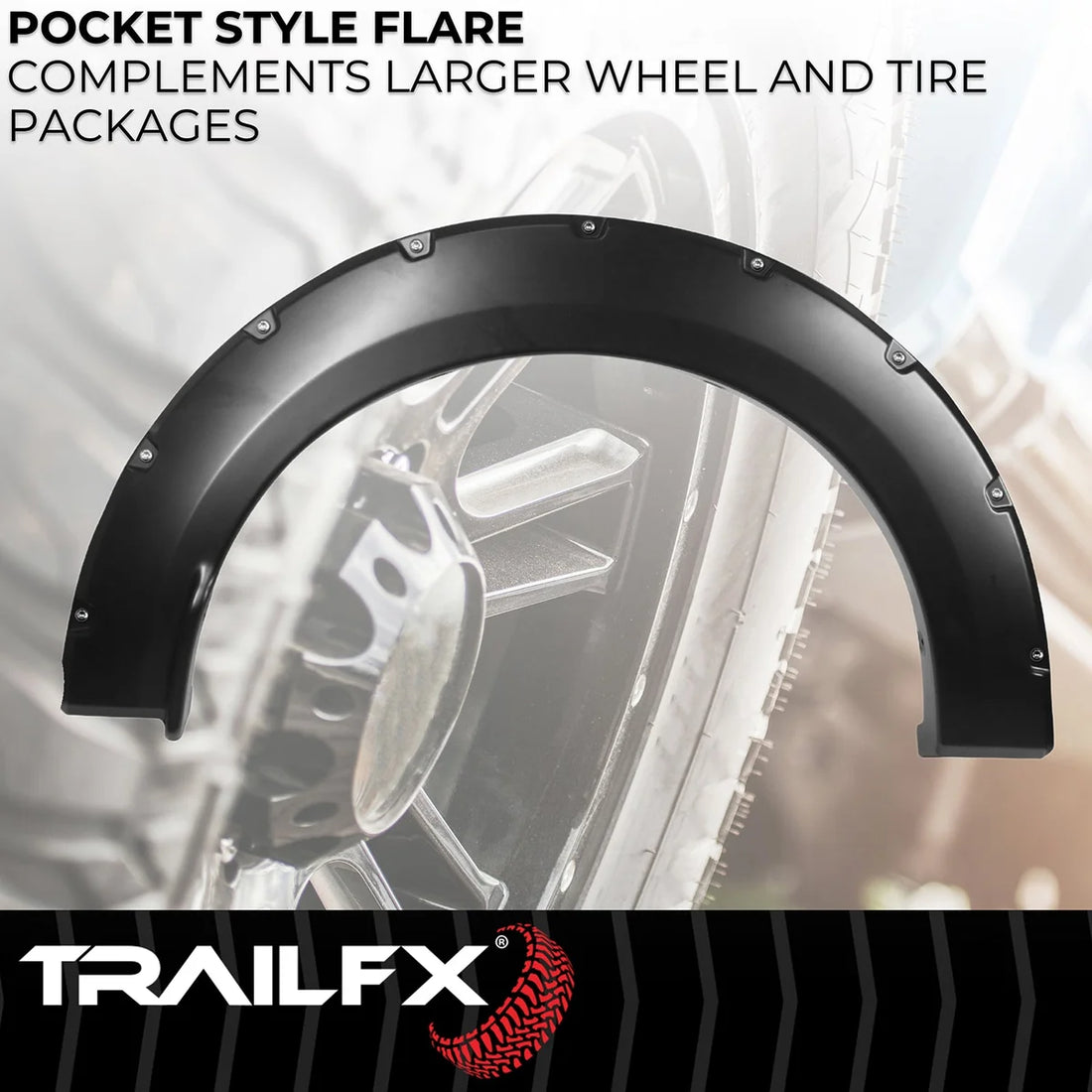 TrailFX With Polished Stainless And Black Steel Rivets/ Stainless Hardware Kit TFF3006S - Additional View 5