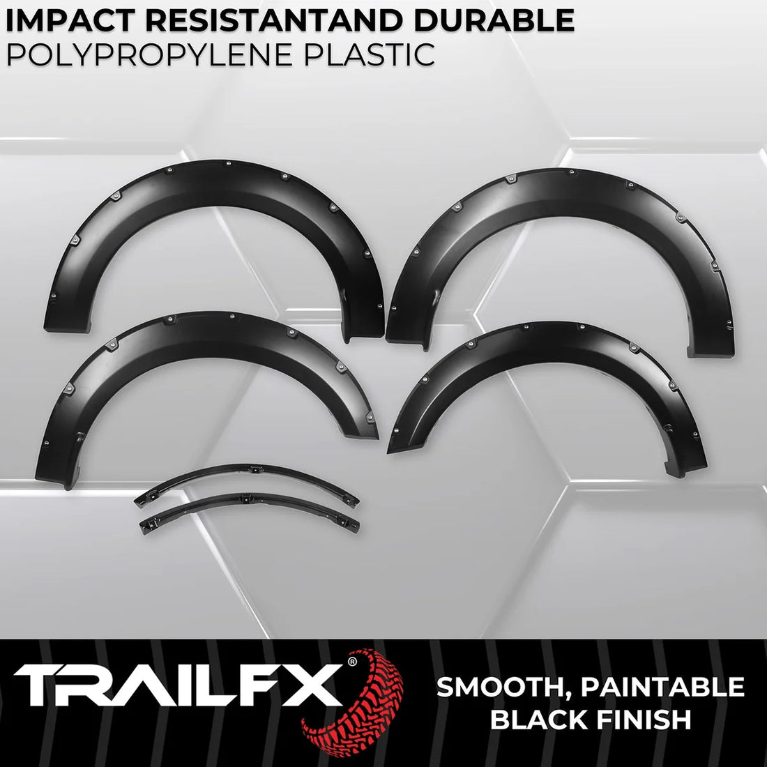 TrailFX With Polished Stainless And Black Steel Rivets/ Stainless Hardware Kit TFF3006S - Additional View 7