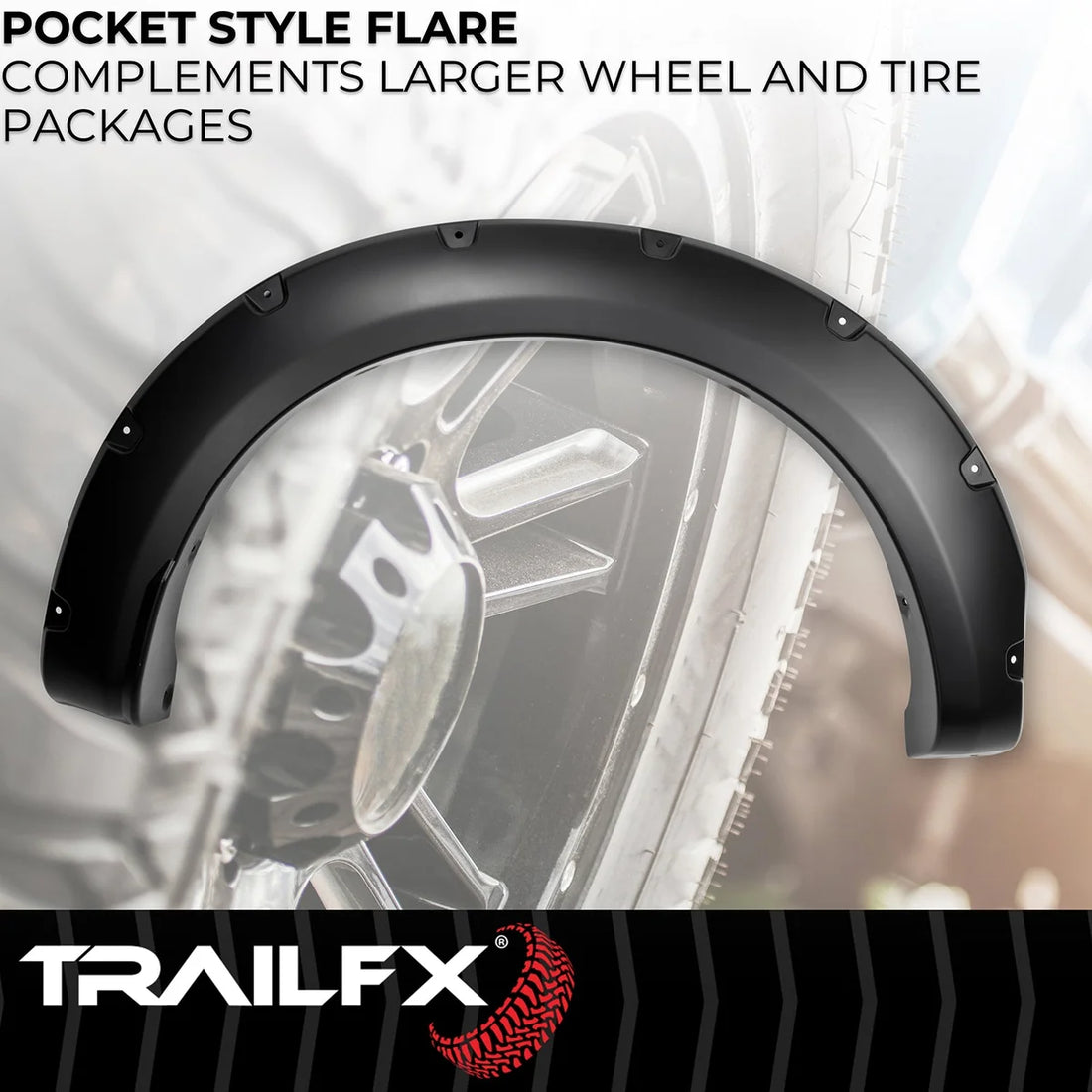 TrailFX With Polished Stainless And Black Steel Rivets/ Stainless Hardware Kit TFF3008S - Additional View 5