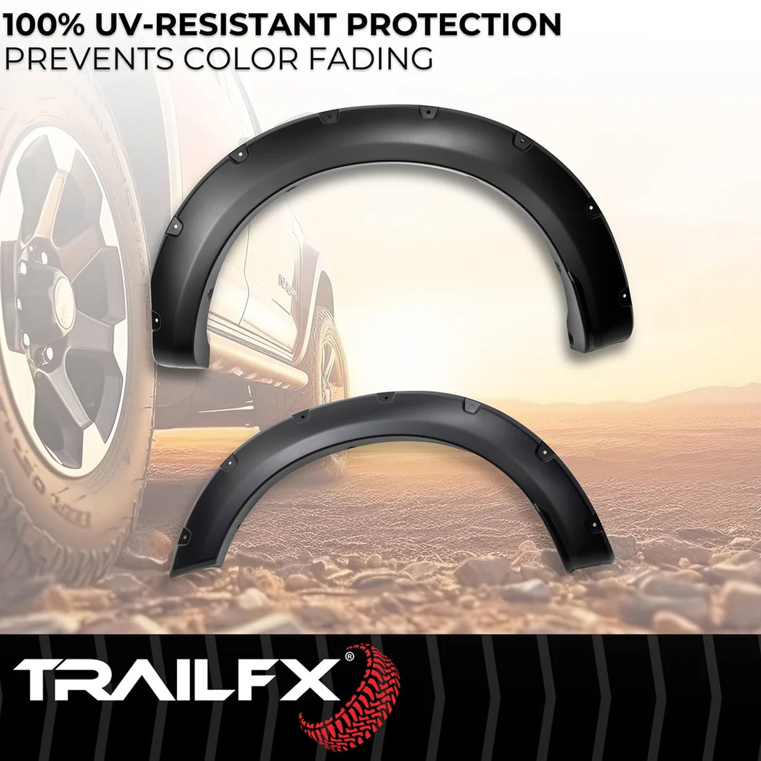 TrailFX With Polished Stainless And Black Steel Rivets/ Stainless Hardware Kit TFF3008S - Additional View 6