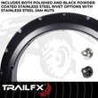 Load image into Gallery viewer, TrailFX With Polished Stainless And Black Steel Rivets/ Stainless Hardware Kit TFF3011S - Main Product View