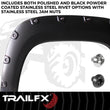 Load image into Gallery viewer, TrailFX With Polished Stainless And Black Steel Rivets/ Stainless Hardware Kit TFG3001S - Side View