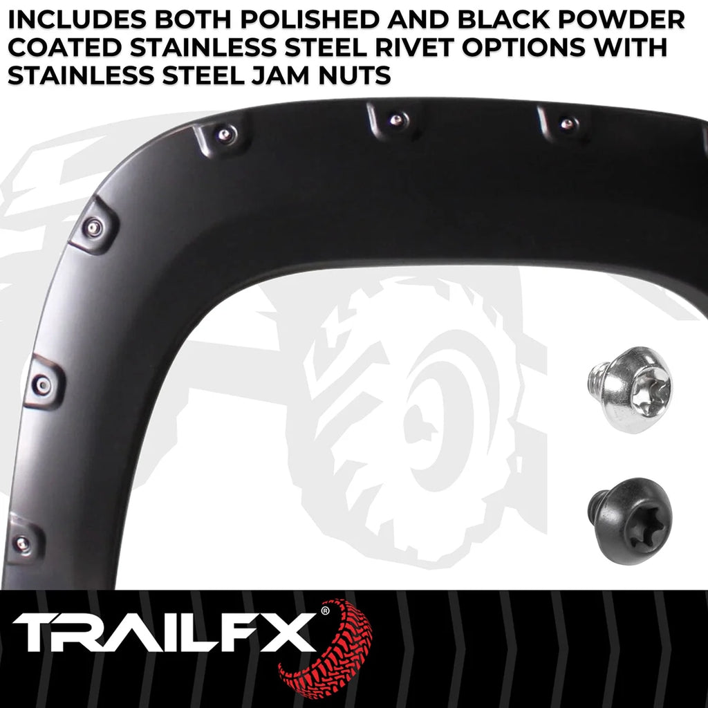 TrailFX With Polished Stainless And Black Steel Rivets/ Stainless Hardware Kit TFG3001S - Side View