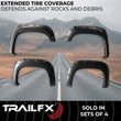 Load image into Gallery viewer, TrailFX With Polished Stainless And Black Steel Rivets/ Stainless Hardware Kit TFG3001S - Back View