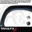 Load image into Gallery viewer, TrailFX With Polished Stainless And Black Steel Rivets/ Stainless Hardware Kit TFT3001S - Main Product View