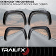 Load image into Gallery viewer, TrailFX With Polished Stainless And Black Steel Rivets/ Stainless Hardware Kit TFT3004S - Side View