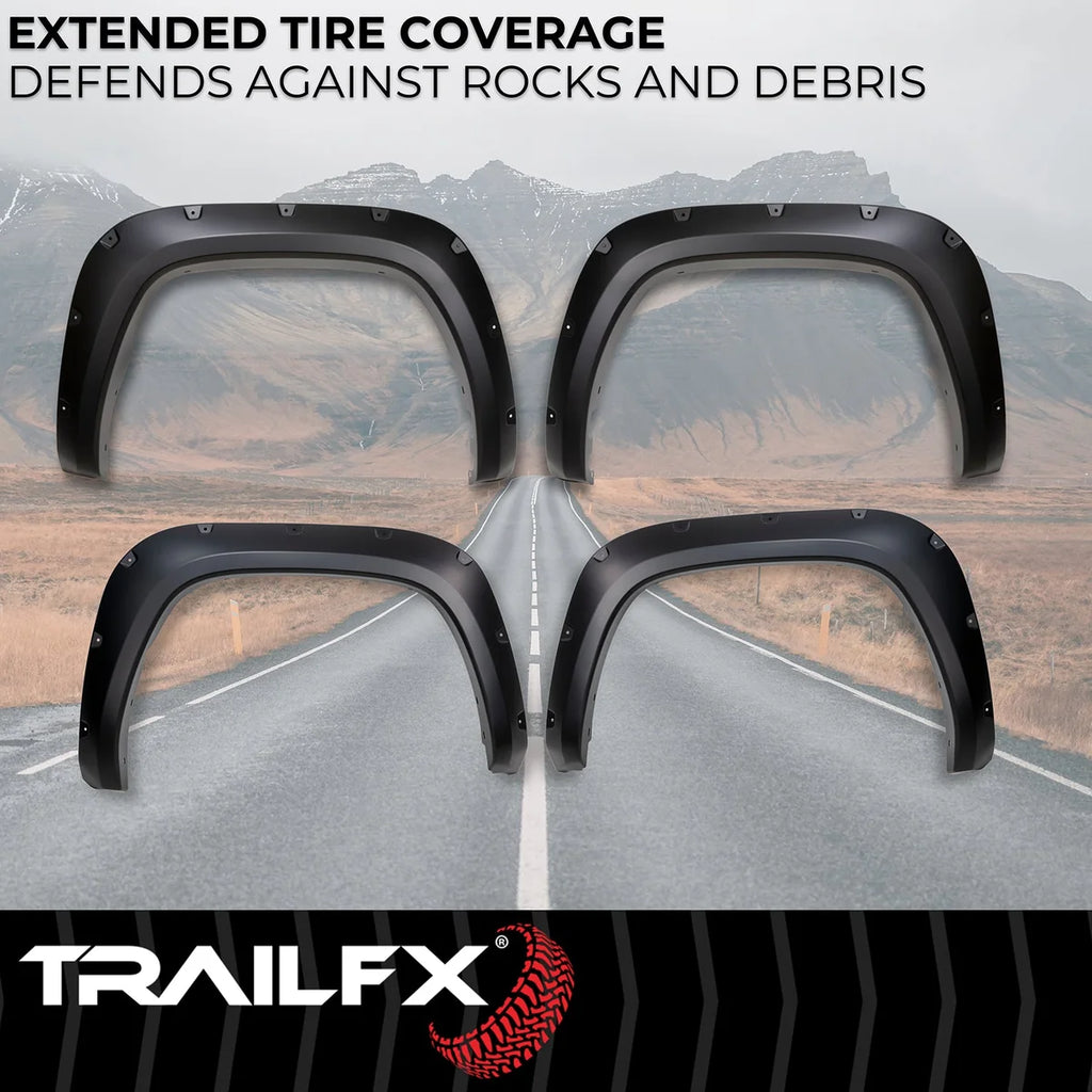 TrailFX With Polished Stainless And Black Steel Rivets/ Stainless Hardware Kit TFT3004S - Side View