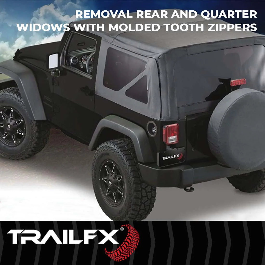 TrailFX With Soft Top Door Skin JTOE001 - Top View