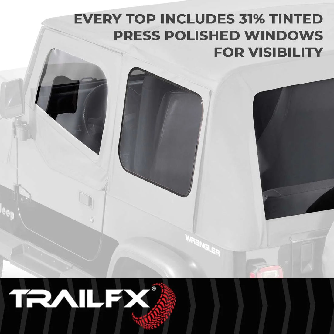 TrailFX With Soft Top Door Skin JTOE001 - Top View