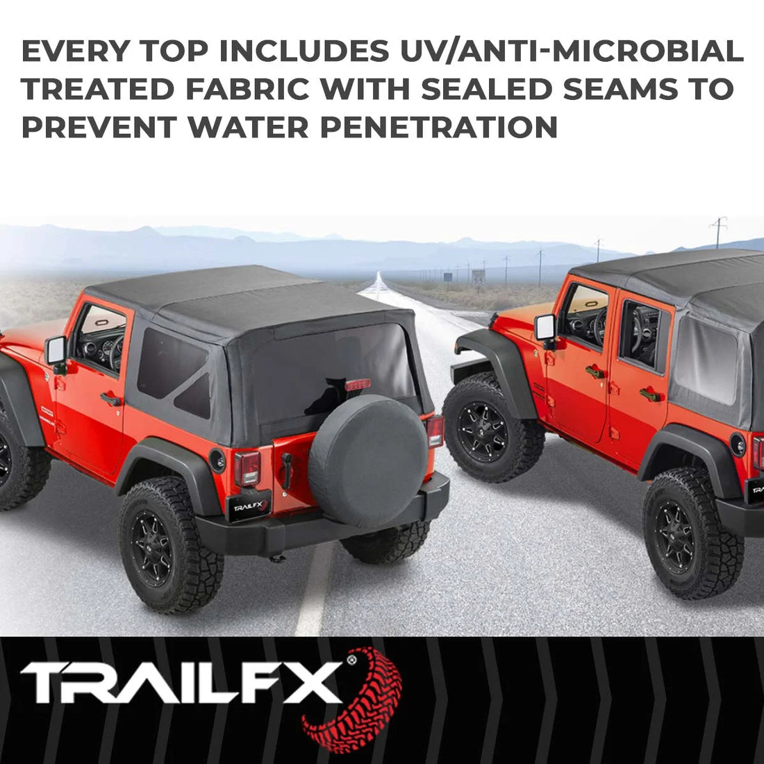 TrailFX With Soft Top Door Skin JTOE001 - Top View