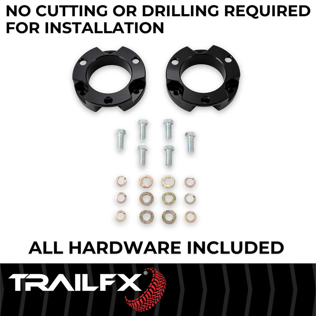 TrailFX With Spacers/ Installation Hardware F25LL5 - Kit Contents