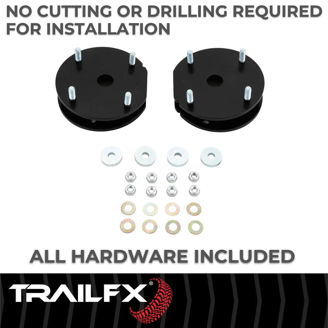 TrailFX With Spacers/ Installation Hardware T20LL2 - Kit Contents