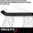 Load image into Gallery viewer, TrailFX With Step Pads 3 In Round Bent 90 Degree Powder Coated Black Steel Without End C A0053B - Additional View 5