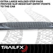 Load image into Gallery viewer, TrailFX With Step Pads 3 In Round Bent 90 Degree Powder Coated Black Steel Without End C A0056T - Additional View 5