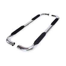 Load image into Gallery viewer, TrailFX With Step Pads 4 In Oval Bent Pol Stainless Steel With Welded End Caps Frame Bod A1010S - Main Product View