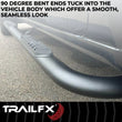 Load image into Gallery viewer, TrailFX With Step Pads 4 In Oval Bent Powder Coated Titanium Black Mild Steel With Welde A1010B - Additional View 7