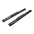 Load image into Gallery viewer, TrailFX With Step Pads 4 In Oval Straight Powder Coated Black Mild Steel With Welded End A1546T - Main Product View