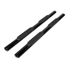 Load image into Gallery viewer, TrailFX With Step Pads 4 In Oval Straight Powder Coated Black Mild Steel With Welded End A1547B - Main Product View