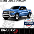 Load image into Gallery viewer, TrailFX With Step Pads 4 In Trapezoidal Straight Pol Stainless Steel With Plastic End Ca A4016S - Side View
