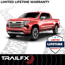 Load image into Gallery viewer, TrailFX With Step Pads 4 In Trapezoidal Straight Pol Stainless Steel With Plastic End Ca A4017S - Side View