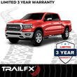 Load image into Gallery viewer, TrailFX With Step Pads 4 In Trapezoidal Straight Powder Coated Titanium Black Steel With A4015B - Side View