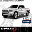 Load image into Gallery viewer, TrailFX With Step Pads 5 In Oval Bent Pol Stainless Steel With Welded End Caps Rocker Pa A7081S - Side View