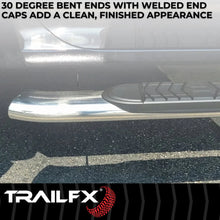 Load image into Gallery viewer, TrailFX With Step Pads 5 In Oval Bent Pol Stainless Steel With Welded End Caps Rocker Pa A7081S - Additional View 7