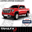 Load image into Gallery viewer, TrailFX With Step Pads 5 In Oval Bent Pol Stainless Steel With Welded End Caps Rocker Pa A7086S - Side View