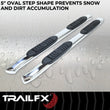 Load image into Gallery viewer, TrailFX With Step Pads 5 In Oval Bent Pol Stainless Steel With Welded End Caps Rocker Pa A7086S - Additional View 8