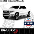 Load image into Gallery viewer, TrailFX With Step Pads 5 In Oval Bent Powder Coated Black Steel With Welded End Caps Roc A7086B - Side View
