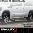 Load image into Gallery viewer, TrailFX With Step Pads 5 In Oval Straight Pol Stainless Steel With Welded End Caps Rocke A7087S - Additional View 5