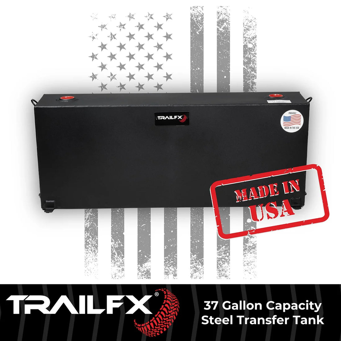 TrailFX With Vented Lockable Cap (Cap Locks With Padlock - Not Included) 21040SB - Side View