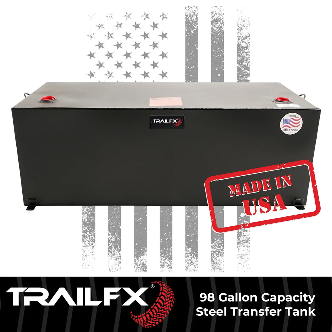 TrailFX With Vented Lockable Cap (Cap Locks With Padlock - Not Included) 21098SB - Side View