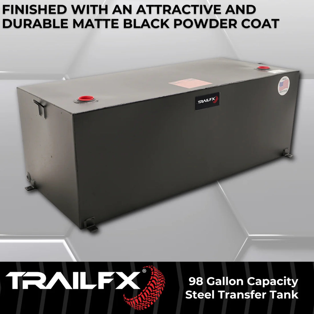 TrailFX With Vented Lockable Cap (Cap Locks With Padlock - Not Included) 21098SB - Back View